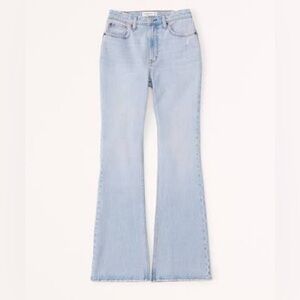 Abercrombie & Fitch Curve Love Vintage Flare Light Blue Jeans 28S